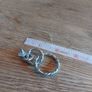 Silver Coloured Earrings Image 3