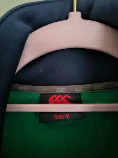 Retro Canterbury Ireland Rugby Football Union (IRFU) half-zip fleece training top