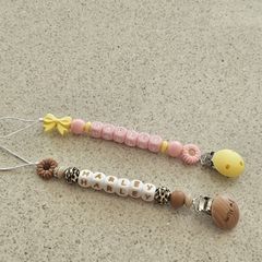 Baby soother clips handmade