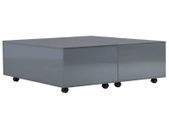 Coffee Table High Gloss Grey 100x100x35 cm