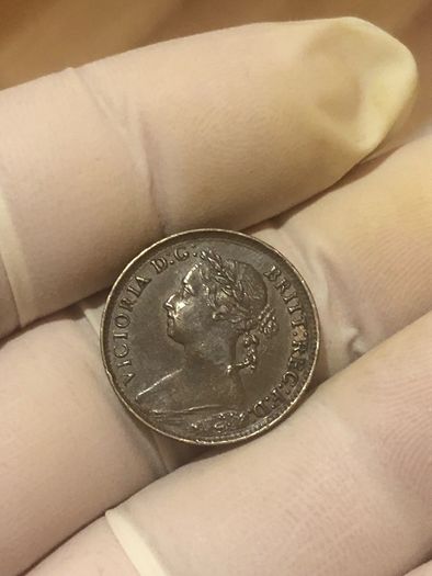 1884 Victoria farthing nice grade