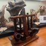 1920s Tallent London HMS Victory Oak Pipe Holder & Pipes Image 3
