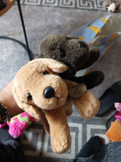 Keel Toys Basil Chocolate Brown Labrador Dog Laying Soft Plush Toy  Puppy