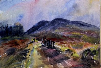 Connemara walk watercolour