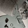 Handmade Grey Backpack  Polyester Cord  Faux Leather Image 8