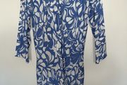 Masai Tunic Top, blue and white, lovely summer top