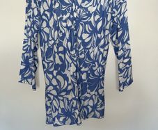 Masai Tunic Top, blue and white, lovely summer top