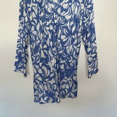 Masai Tunic Top, blue and white, lovely summer top