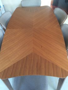 table and six chairs
