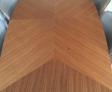 table and six chairs