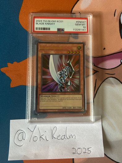 YuGiOh! Blade Knight PSA 10 |  KC01