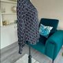 Black & White Long-Sleeved Chiffon Blouse from Dunne Stores Image 8
