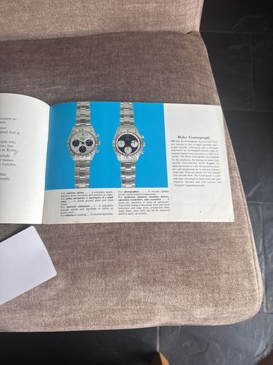 vintage rolex watch brochure