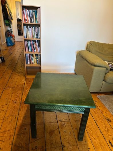 green coffee table