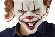 Pennywise IT Clown Mask Deluxe Latex Over Head Halloween Horror Clown Mask