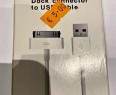 Apple iPhone / iPod dock connector lead to USB for 3G/3GS/4G/4S