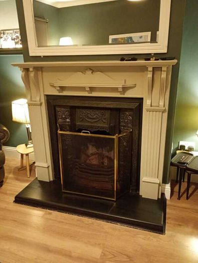 brass  vintage retro fireguard