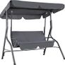 Garden Hammock 3 Seater Swing Chair Patio Bench Seat with Canopy Outdoor - Olive Image 6