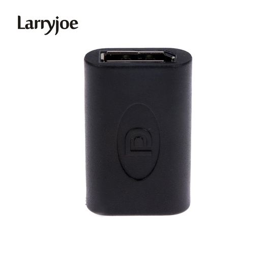 2 X Larryjoe DisplayPort UHD v1.2 4K@60Hz Female/Female Extension Coupler/Adapter (Brand New/Warranty)