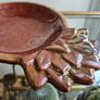Vintage Retro clay ceramic plate, Tinket Tray, jewellery tray, handmade Image 4