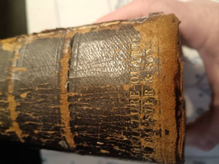 1846 Rare Miniature Quarto Bible
