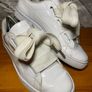 Puma Basket Heart Ladies Jumbo Lace White Patent Leather Trainers UK6 EUR39 Image 2