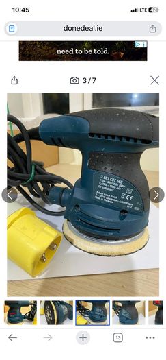 Bosch GEX 125-1 AE Professional random orbit sander.