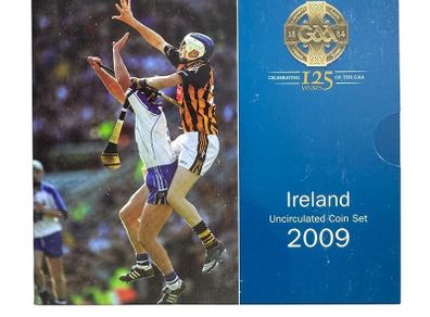 2009 Ireland Central Bank Uncirculated Coin Set Celebrating 125 year of the GAA. Ideal Birthday Gift.