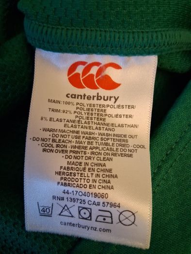 Ireland Jersey. Official Canterbury Ireland Rugby Mens Home Jersey.  Grand Slam 2018 Winning Jersey.  Collect In Dublin Or Receive Via Post.