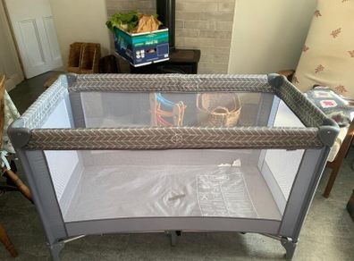 Travel cot and foam mattress