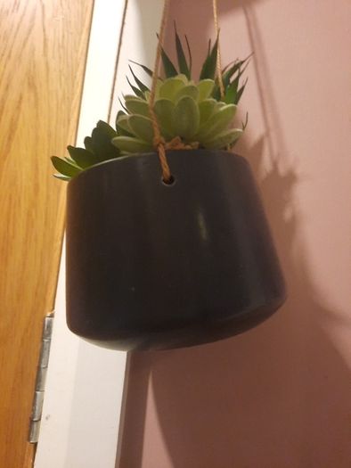 faux hanging plant