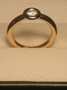 14 ct Yellow Gold with Natural 0.30 carat Natural Diamond Solitaire Ring