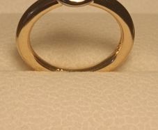 14 ct Yellow Gold with Natural 0.30 carat Natural Diamond Solitaire Ring