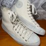 Converse All Star Chuck Taylor Sasha Cream/Off White Hi Top Trainers UK6.5 EUR40.5 Image 2