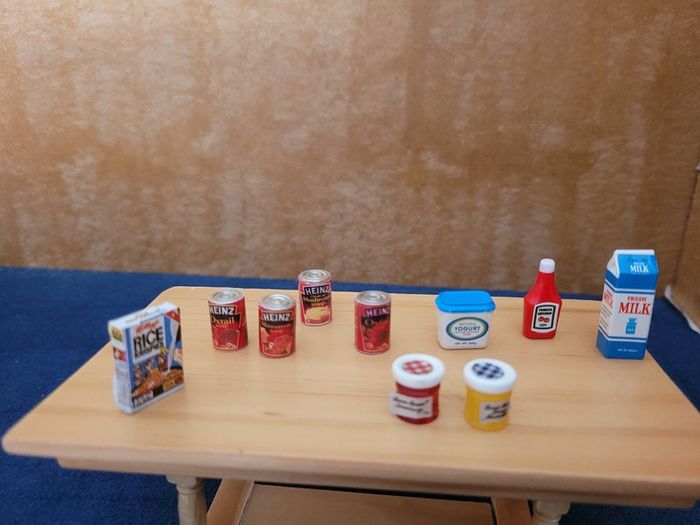 Handmade food miniatures for doll houses