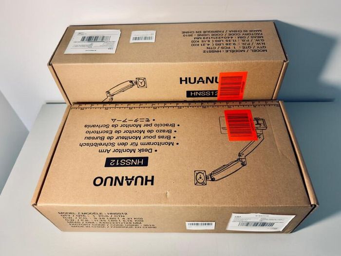 Pair of HUANUO Gas Spring Monitor Mounts 13-49 Screens / Ultrawide Compatible