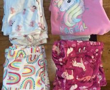Girls Fleece Pyjama Set Bundle x 4