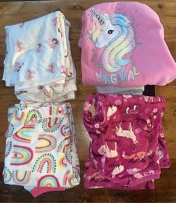 Girls Fleece Pyjama Set Bundle x 4