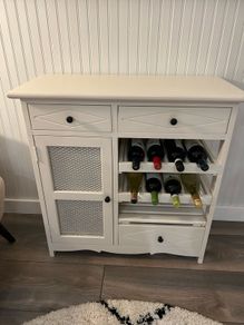 Solid wood wine cabinet