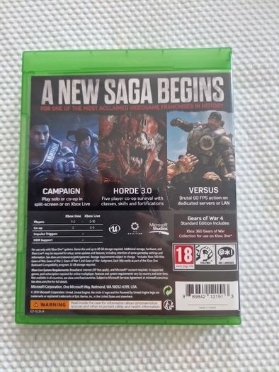 Gears of War 4 Xbox One Games Original