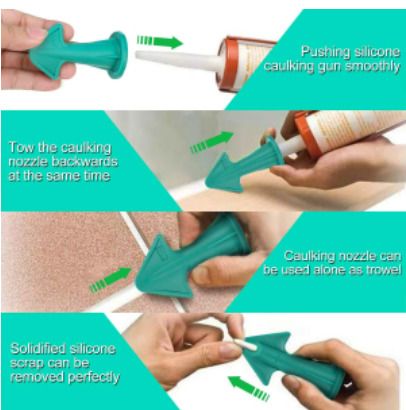 BRAND NEW 13pcs Cover Remover Smooth Silicone Scraper Putty Finisher Grout Kit Floor Tool Mold Removal Hand Tool Set Accessory