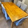 Large Extendable Wood Dining Table & 8 chairs Image 6