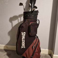 Golf bag and clubs