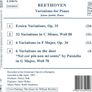Beethoven. Erocia Variations. CD. Free Postage! Image 2