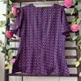 top Bnwt size 12 navy & pink short sleeve vintage inspired top Marc Angelo Image 10