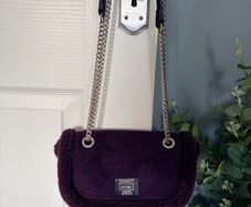 Beautiful purple and silver bag for sale