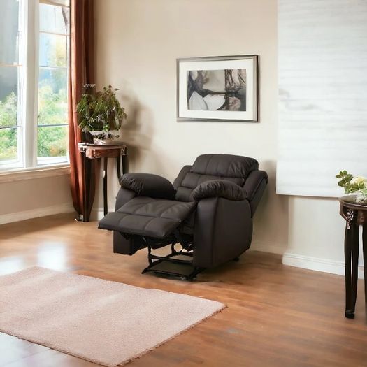 FINAL UNITS Bargain Recliner Chair Black & Brown