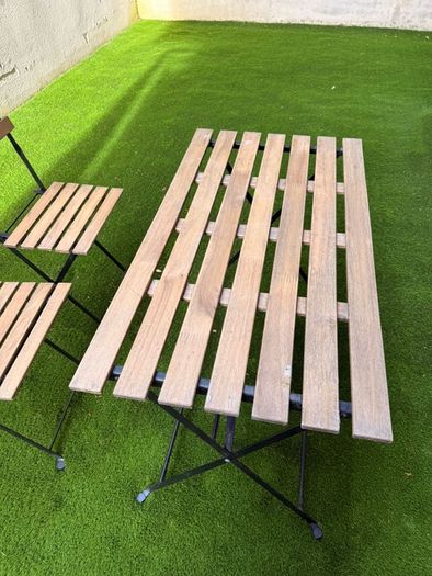 Ikea Tarno 100x54cm Outdoor Table And Two Chairs Set