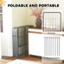 Eight-Panel Dog Playpen with Door, for Large Dogs, Indoors, Outdoors, 60cm Tall, Black Image 6