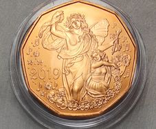 Austria 5 Euro Copper Uncirculated Coin 2019 - 150th Anniversary of the State Opera in Vienna - New Year Coins